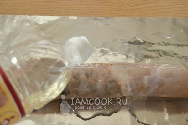 Полить маслом