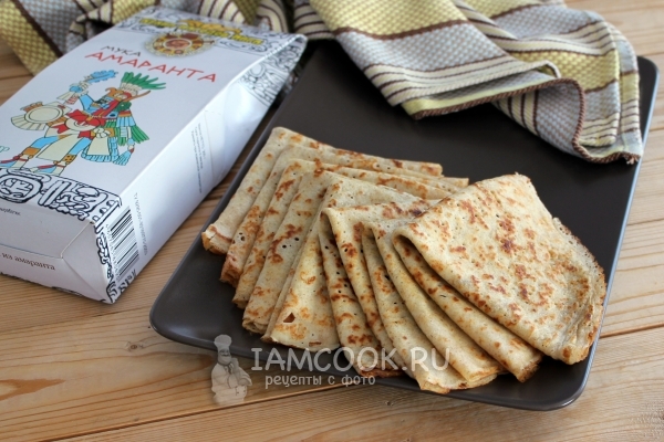 Рецепт блинов из амарантовой муки