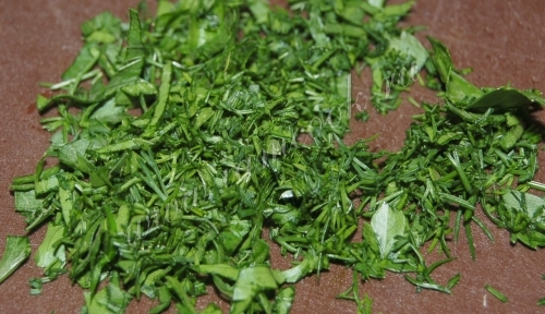 Измельченная зелень