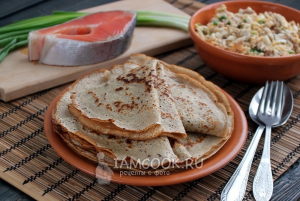 Фото гречневых блинов из зеленой гречки
