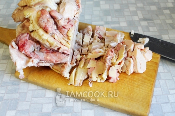 Порезать гусиный жир