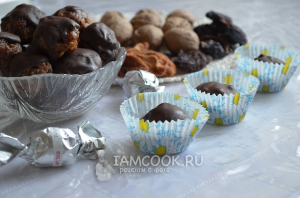Рецепт конфет из сухофруктов