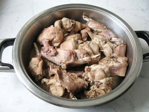 Тушение кролика