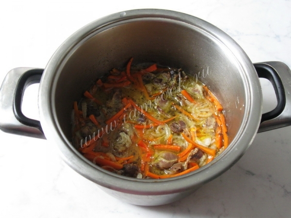 Обжарка овощей в масле