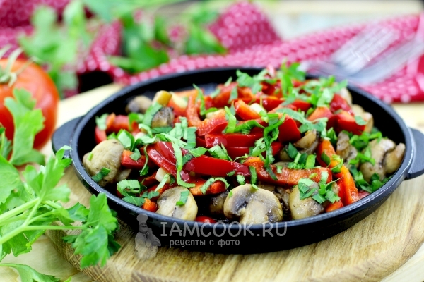 Фото жареных шампиньонов