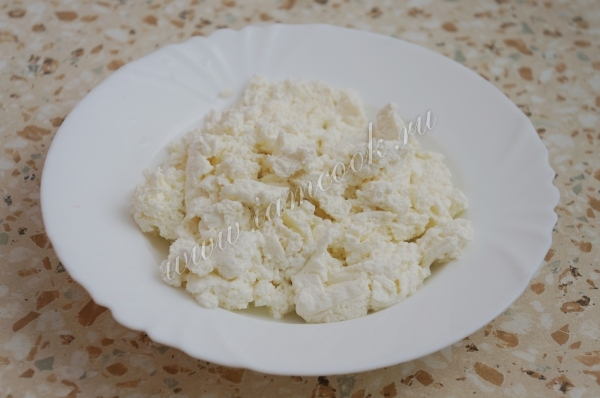 Готовый творог из кефира