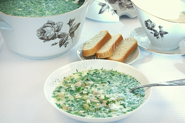 Рецепт окрошки на сыворотке