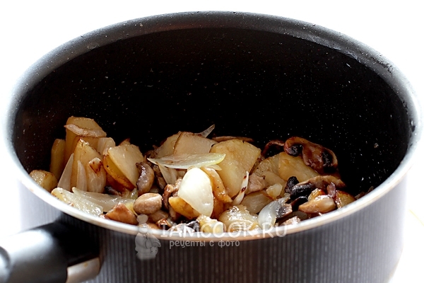 Рецепт жареной картошки с шампиньонами