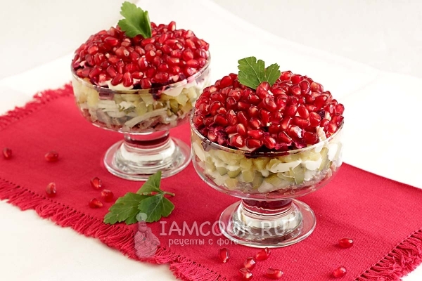 Фото гранатового салата