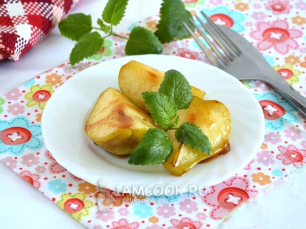 Фото груш в карамели