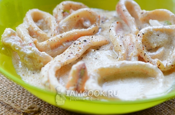 Фото кальмаров в сметанном соусе