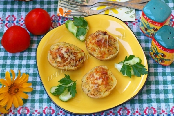 Картошка с сырной начинкой