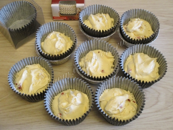 Тесто для кексов в формочках