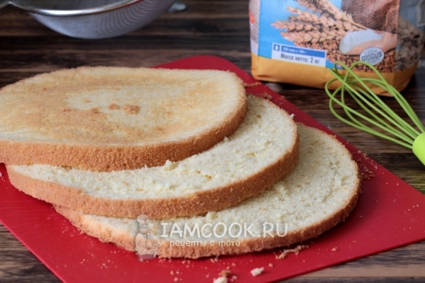 Фото ванильного бисквита на кипятке