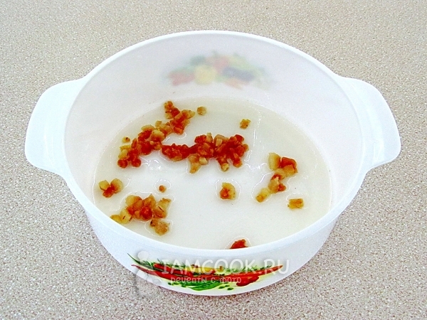 Обжарить сало