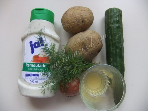 Ингредиенты для немецкого картофельного салата