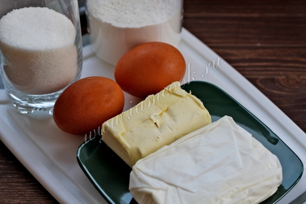 Ингредиенты для творожного кекса госту