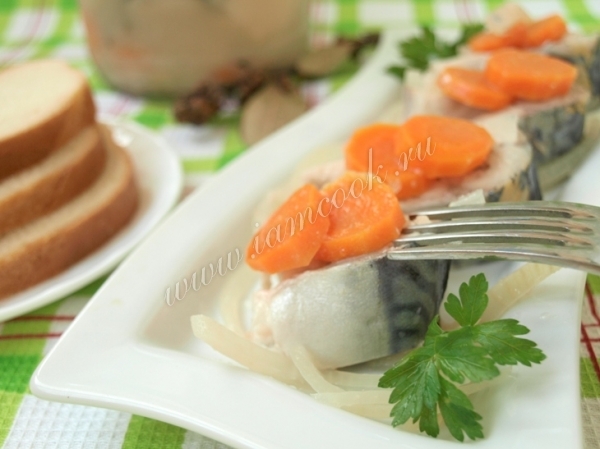 Фото скумбрии на тарелке