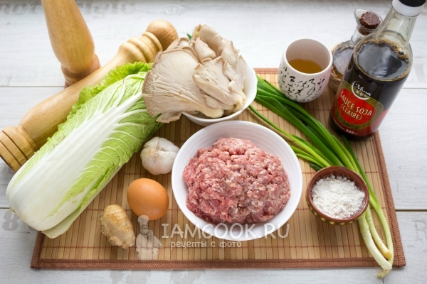 Ингредиенты для тефтелей «Львиные головы»