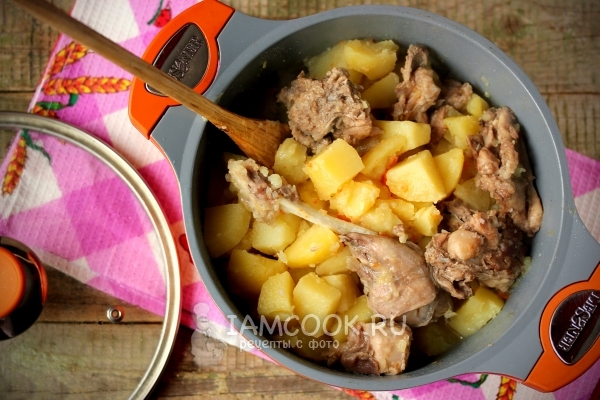 Рецепт тушеной картошки с кроликом