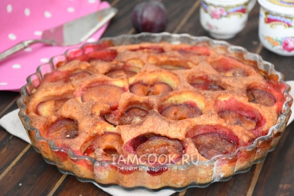 Фото сливового пирога