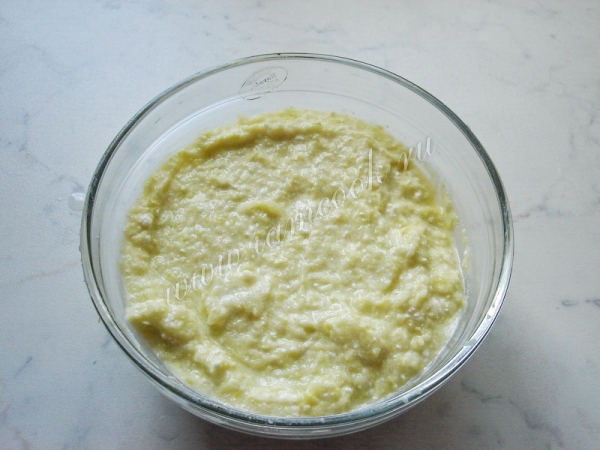 Творожно-кабачковое тесто для оладьев