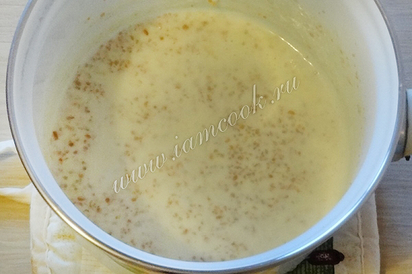 фото каши из пшена с молоком