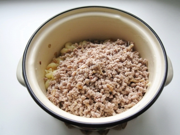 Фарш из отварного мяса