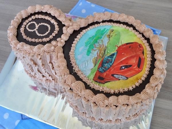 Детский торт восьмерка