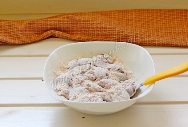 Печень в муке