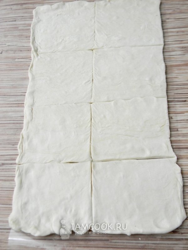 Порезать тесто на квадраты