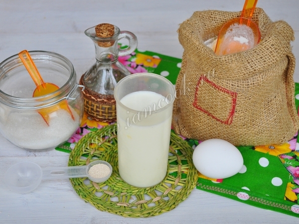 Ингредиенты для пирожков с говяжьей печенью