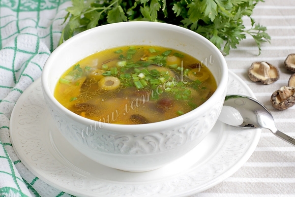 Грибной суп из сушеных грибов