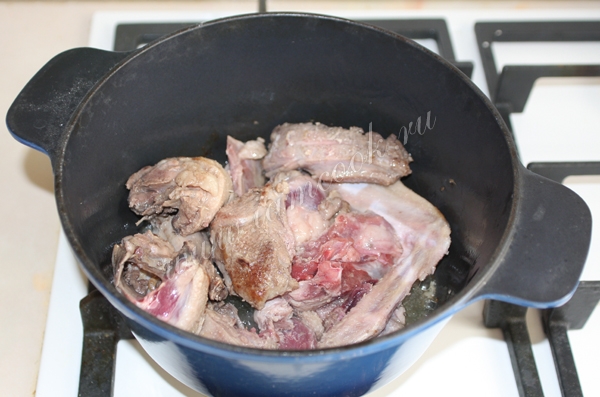Мясо утки кусками