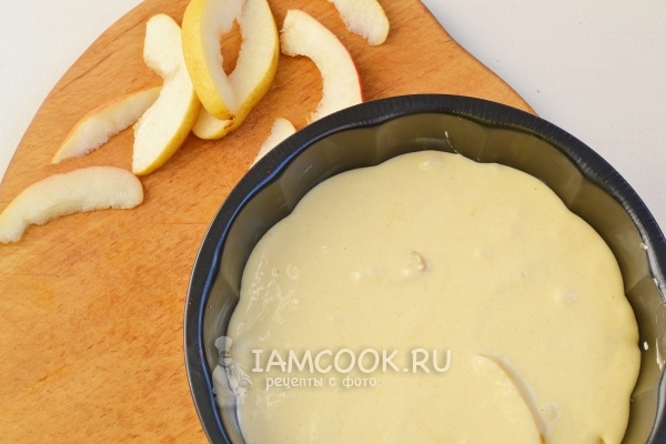 Выложить груши в форму