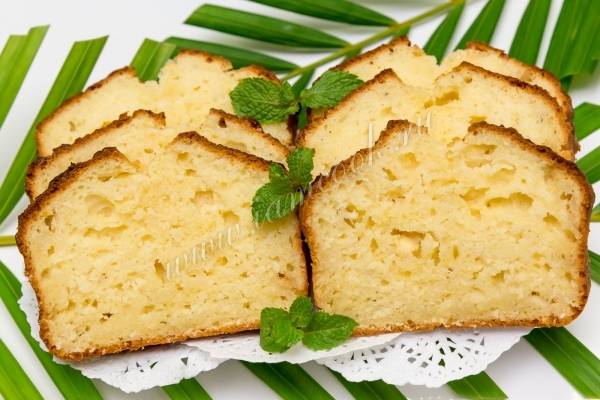 Рецепт кекса с кокосовой стружкой