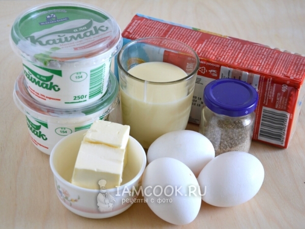 Ингредиенты для классического чизкейка