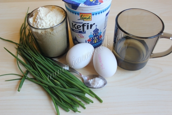 Ингредиенты для запеканки на кефире