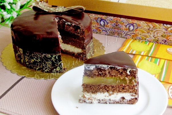 Шоколадный апельсиновый торт