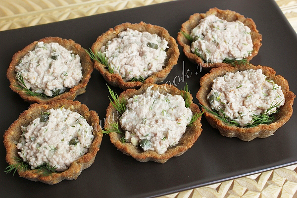 Тарталетки с печенью трески, рецепт