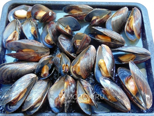 Запечь мидии
