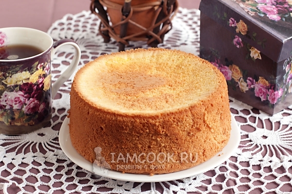 Фото тыквенного шифонового бисквита