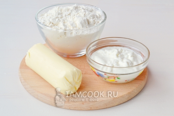 Ингредиенты для тарталеток