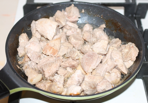 Свинина обжаренная на скоовроде