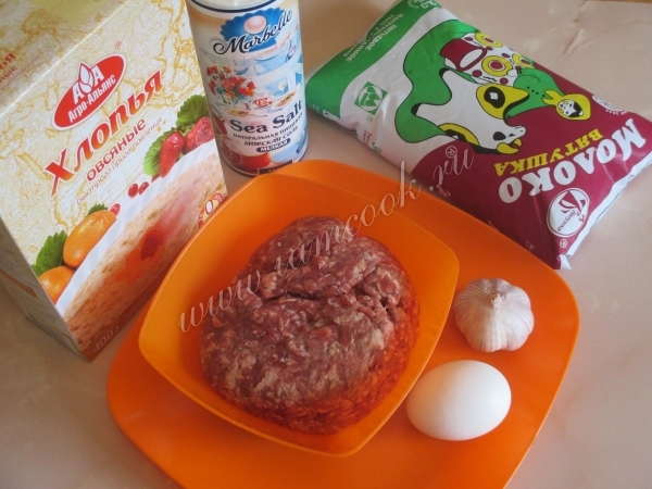 Ингредиенты для фрикаделек