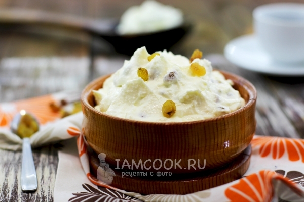 Масса творожная с изюмом