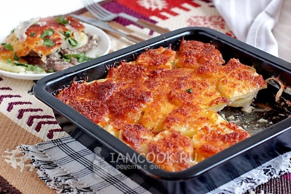 Фото мяса по-французски в духовке