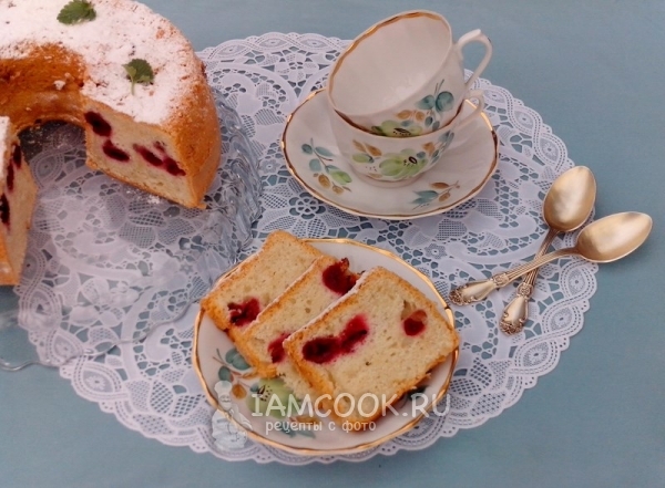 Рецепт кекса с вишней