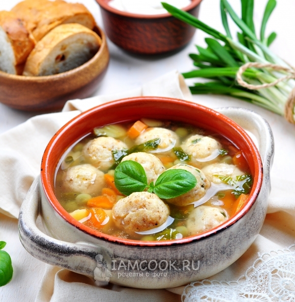 Фото супа с рыбными фрикадельками