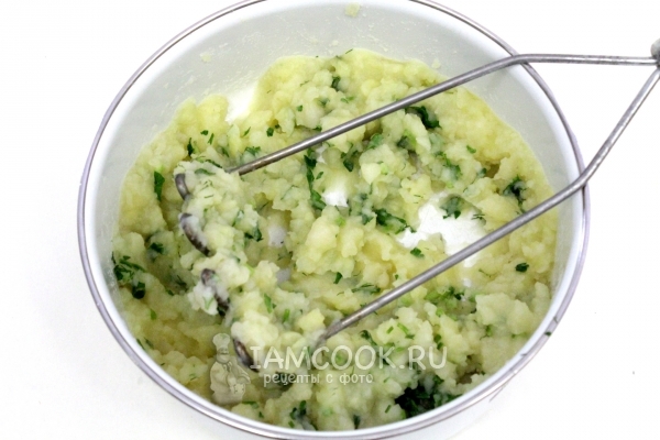 Картофельное пюре с зеленью